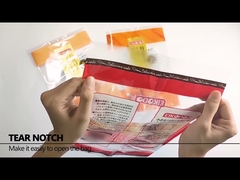 Kantong kemasan sayuran segar PET/CPP khusus Kantong plastik bawang putih Bopp dengan jendela transparan