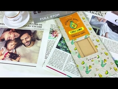 Stand Up Kantong Kemasan Kertas Dengan Jendela Untuk Nut Makanan Kering Buktinya Kelembaban