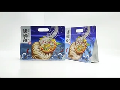 Custom Printed PET/AL/PE Noodles Roll Film Food Packaging Bag Noodles Packing Bag dengan Zipper