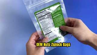 Tas Ziplock Kustom untuk Kacang & Buah Kering