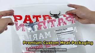 Tas Ritsleting Vakum Food Grade Kustom untuk Daging Segar
