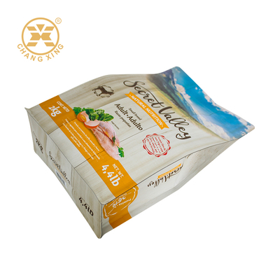 Customized 2KG Plastic Flat Bottom Bags Chicken Bags Meat Packaging Bag With Zipper