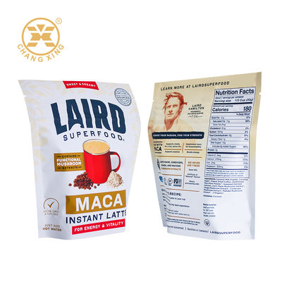 Custom Printing Stand up Pouch Pharmacy Bags Plastic Moringa Powder Packaging Bag Dry Food Stand up Bag