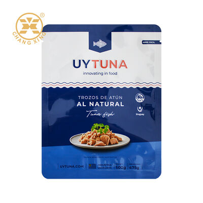 Custom Sea Food Vacuum Bag Plastic Food Packaging Bag Retort Pouch Canned Sea Food Packaging Pouch Canned Mushroom Canned Fish Reort Pouches