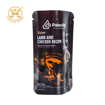 Custom Logo Printed Plastic Zipper Pet Food Pouch Moisture-Proof Pet Packaging Bags For Dog Cat Food
