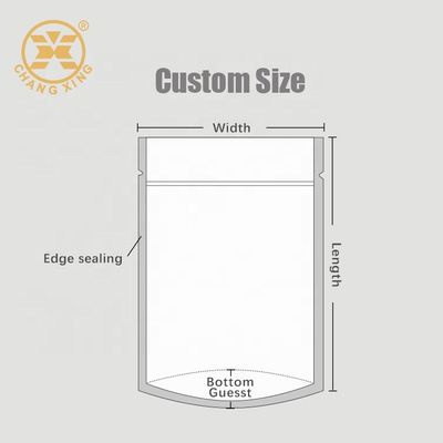 Matte Finished Soft touch zipper Bag Stand Up Pouch With Opaque Window