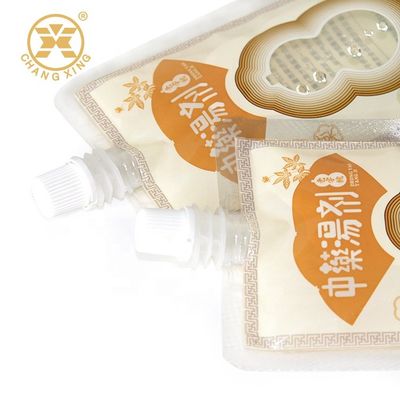 Gravure VMPET Cosmetic Stand Up Spout Pouch Oil Gel Liquid Packaging Bag