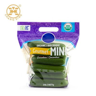 PE BOPP Fresh Dry Fruit Packaging Bags With Hole Stand Up Packaging Bags
