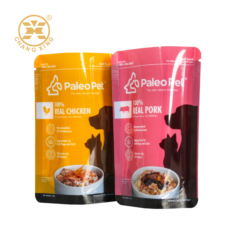 Custom Plastic Ziplock Pet Food Bag Moisture-Proof Pet Packaging Bags For Dog Cat Food