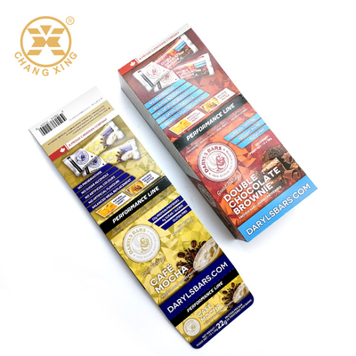 Kotak Cokelat Snack Sehat Dengan Warna Flap CMYK