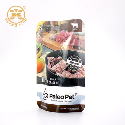 Kemasan Makanan Hewan Peliharaan SIAP MAKAN Kantung Stand Up Retortable Pouch