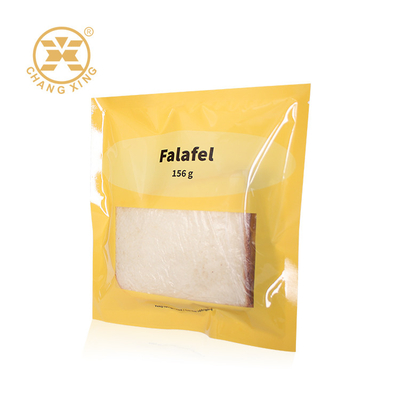 Kualitas Makanan Bakery Cake Falafel Bread Kemasan Kantong Fleksibel Dengan Jendela Bening