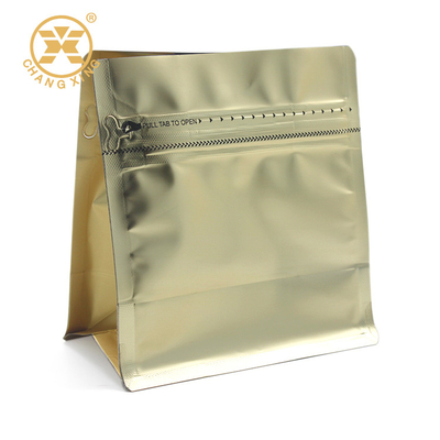 Tas Kemasan Kopi Kunci yang Dapat Ditutup Kembali Dengan Katup Degassing Dan Ritsleting