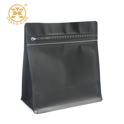 Tas Kemasan Kopi Ziplock One Way Degassing Valve Warna Hitam
