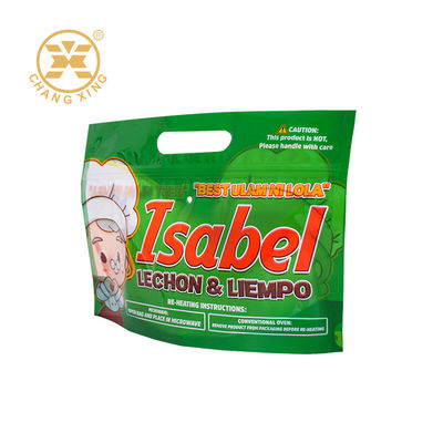 Kemasan Ayam Panggang Aman Microwave Dengan Segel Ritsleting yang Dapat Ditutup Kembali