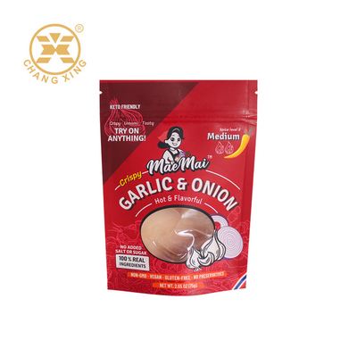 Custom Printed 250g 500g Plastik Stand Up Bag Untuk Paket Makanan