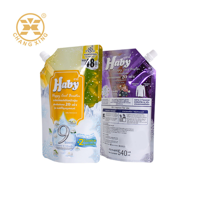 500ml 1l Washing Powder Packing Bag Custom Printed With Spout (Kotak Pengemasan Serbuk Cuci)