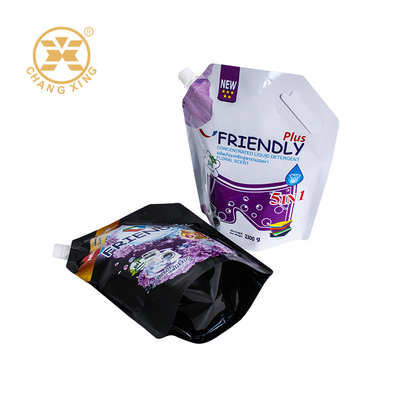 2kg Portable Laundry Detergent Spout Bag Plastik Cairan Tuang Spouts Doypack Kemasan Kantong