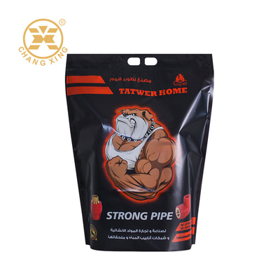 OEM ODM Plastik Stand Up Ziplock Bag Dog Cat Pet Food Bag 5kg 10kg 15kg 20kg Untuk Makanan Hewan Peliharaan