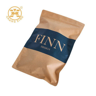 Eco Friendly Zipper Pouch Custom Printed Kraft Paper Coffee Bags With Valve Zip Lock Food Grade Packaging (Bagian yang ramah lingkungan)