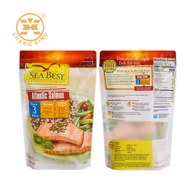 Custom Printed Laminated Heat Sealed Stand Up Bag Food Packaging Bag Untuk Daging Ayam