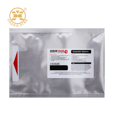 Tas Kemasan Film Aluminium Bopp yang Bisa Dibalikkan Kemasan Pakaian Zipper Zip Lock Tas Kantong Dengan Logo Untuk Masker Pakaian