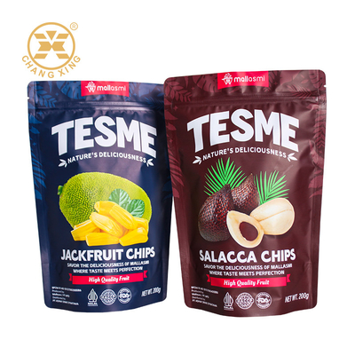 Custom Print BRC Factory Made Reselable Plastic Nuts Dry Fruit Packaging Bags Stand Up Pouch Bags 750g