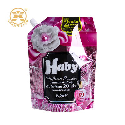 Custom Printed 500ml 1l Laundry Detergent Spout Bag Stand Up Washing Powder Detergent Packaging Liquid Laundry