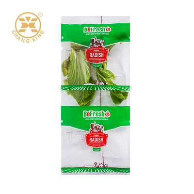 PET/CPP Komposit Kantong Kemasan Sayuran segar Bopp Buah Kantong Plastik dengan Logo Khusus
