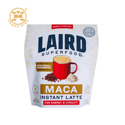 Custom Printing Protein Milk Powder Coffee Bean Plastic Packaging Bag Zipper Packaging Bag