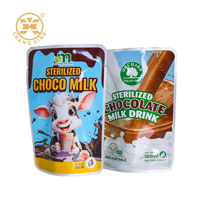 Custom Printing Temperatur Tinggi Retort Kantong Kemasan Makanan Retort Microwaveable Kantong Untuk Saus Minuman Susu
