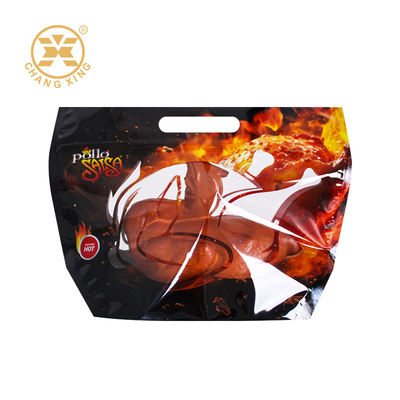 Custom Printed Size Microwave Bag Pengemasan Ayam Panggang Yang Digunakan Kantong Ayam Plastik Dengan Zipper