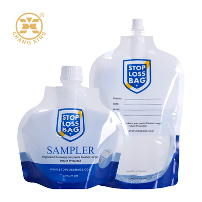 Sesuaikan Kantong Corong Berdiri Kantong Jus Dengan Corong Food Grade Cocok Untuk Retensi Sampel Cairan