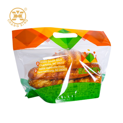 Custom Printed Good Moisture Proof Bakery Bread Packaging Bags With Clear Window Mini Cake Food Candy Bag Cookie Packaging