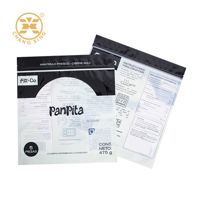 Custom Logo Panpita Tortillas Bag Plastik Vacuum Panas Disegel untuk Makanan Roti Kantong Kemasan