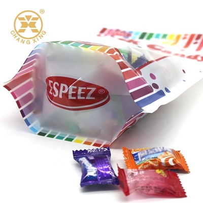 MOQ Rendah Digital Print Food Grade Candy Packing Bags Kustom Logo Cetak Ritsleting Cetak Stand Up Candy Bags