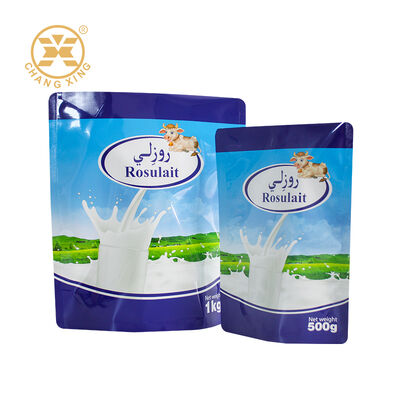 Kantong Kemasan Pakaian Berdiri Aluminium Foil Plastik Food Grade Berkualitas Tinggi Kantong Kemasan Segel Untuk Susu