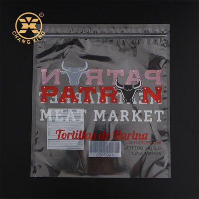 Kantong Kemasan Daging Segar Transparan Custom Kemasan Makanan Kantong Segel Vakum Untuk Udang, Ikan dan Daging Sapi Beku