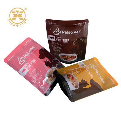 Foil Cetak Kustom Mylar Kemasan Makanan Hewan Peliharaan Berkualitas Tinggi Stand Up Tas Makanan Kucing Peliharaan