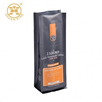 Gravure Black Matte Coffee Packaging Bags Aluminium Foil Stand Up Pouch Printing
