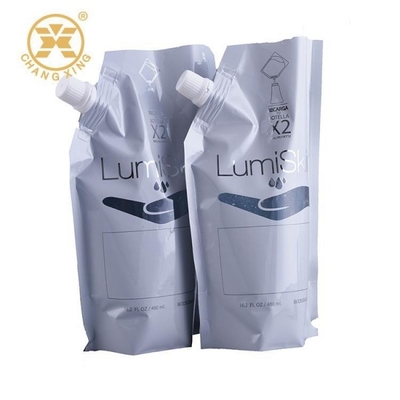LDPE Gravure Detergent Powder Packing Bag FDA Stand Up Pouches Untuk Cairan Dengan Jendela Transparan