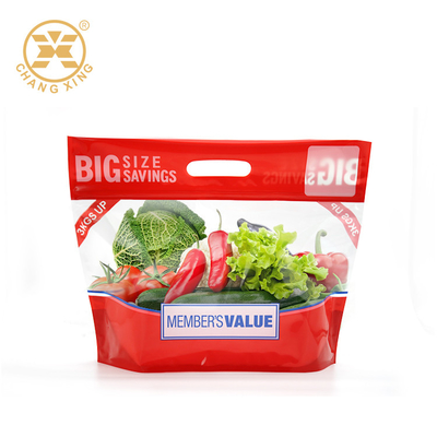 Ventilasi 10kg EXPE Stand Up Bag Dengan Ritsleting Fruit Resealable Stand Up Pouches
