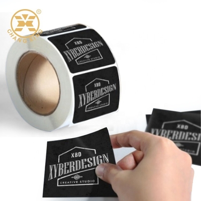 CMYK Lipstik Label Tahan Air Untuk Botol Kaca Kosmetik Self Adhesive Vinyl Label