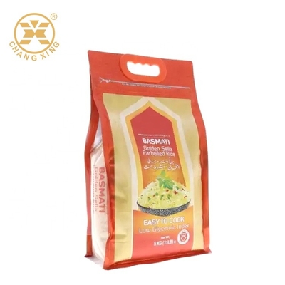 Flat Bottom 2.5kg 4.5kg Kantong Plastik Nilon Tugas Berat Untuk Kemasan Beras