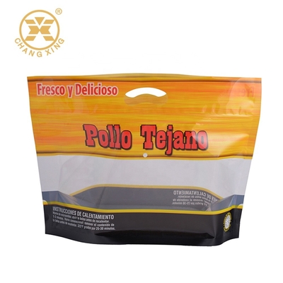 BPA Free Laminated Roast Chicken Packaging Kantong Plastik Segel Panas LDPE