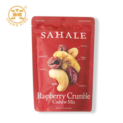 128g 4oz 6oz Plastik Kantong Nut roll film Food Packaging Bag Nut Packing Bag Untuk Snack