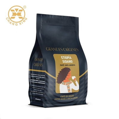 100 Kantong Kemasan Kopi Food Grade Dengan Kemasan Kantong Teh Ramah Lingkungan Ritsleting