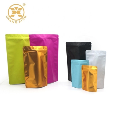 Matte Resealable CPP Coffee Bean Bags Dengan Valve Smell Proof Stand Up Barrier Pouches