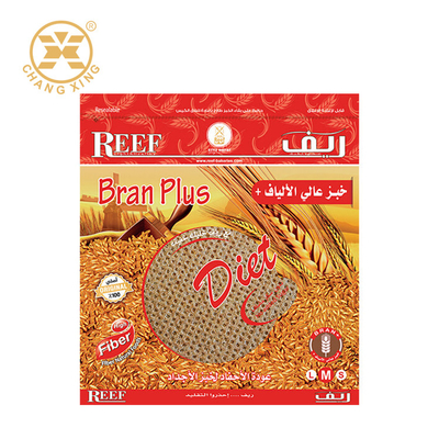 Zipper Lock Loaf Bread Packaging Logo Printing Packaging Kantung roti