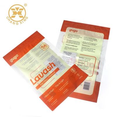 500g 1000g Flat Bakery Bread Packaging Roti Ramah Lingkungan Untuk Tepung Terigu Tiga Sisi Segel